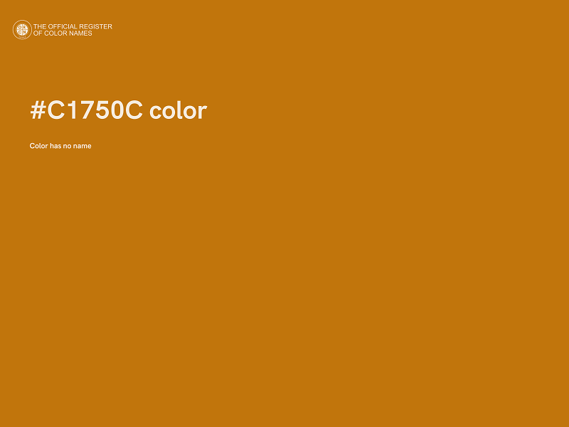 #C1750C color image