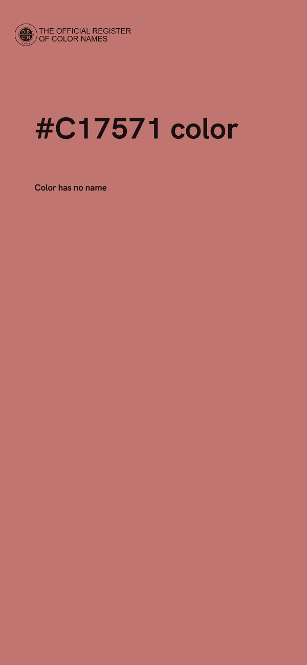 #C17571 color image
