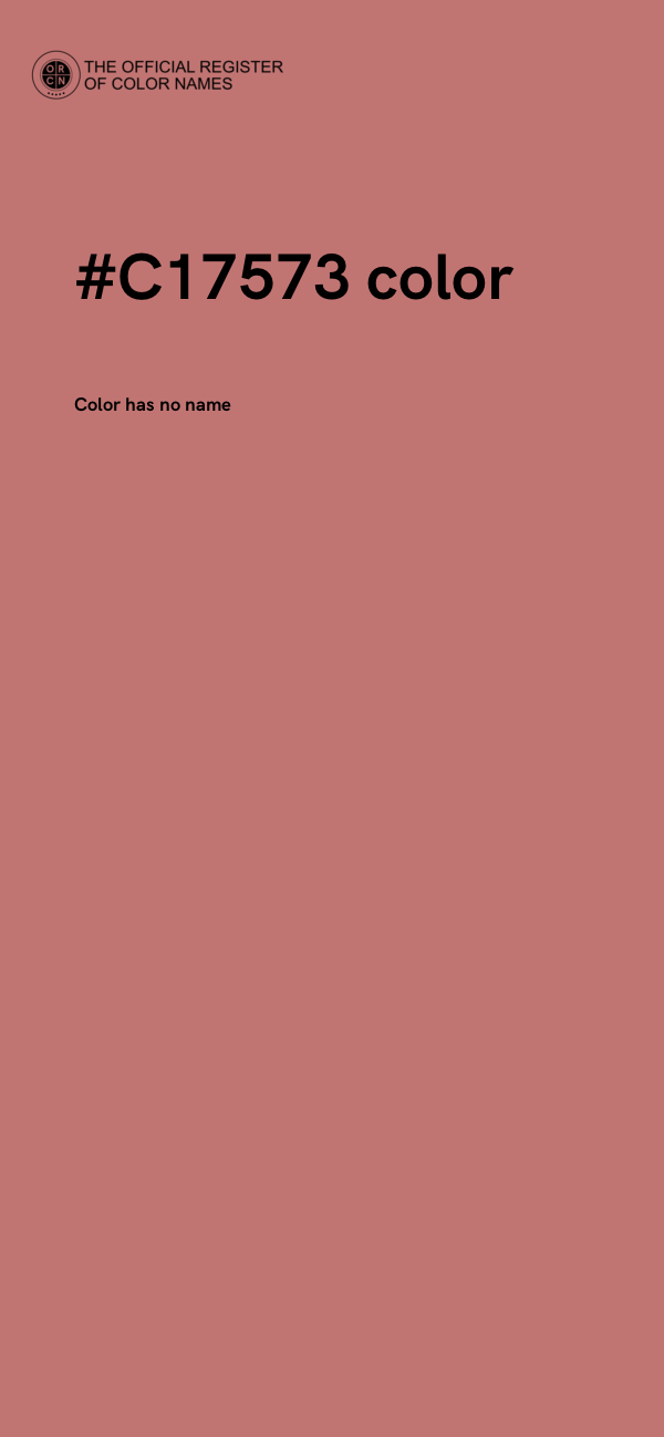 #C17573 color image