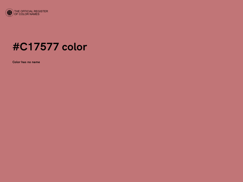 #C17577 color image