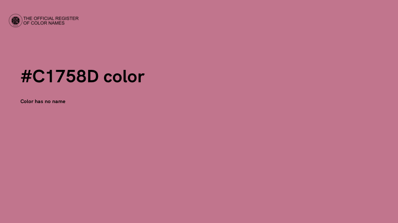 #C1758D color image
