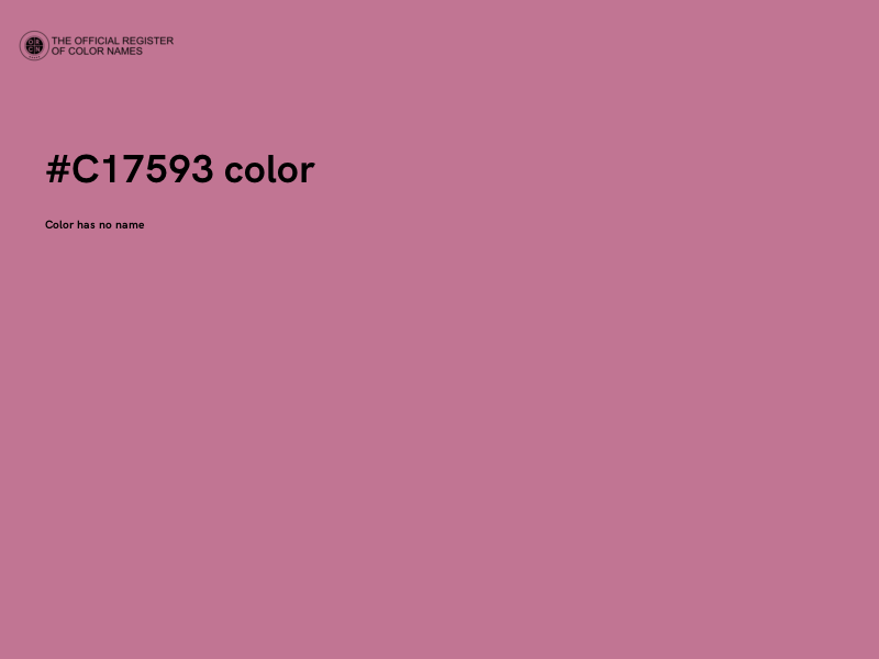 #C17593 color image