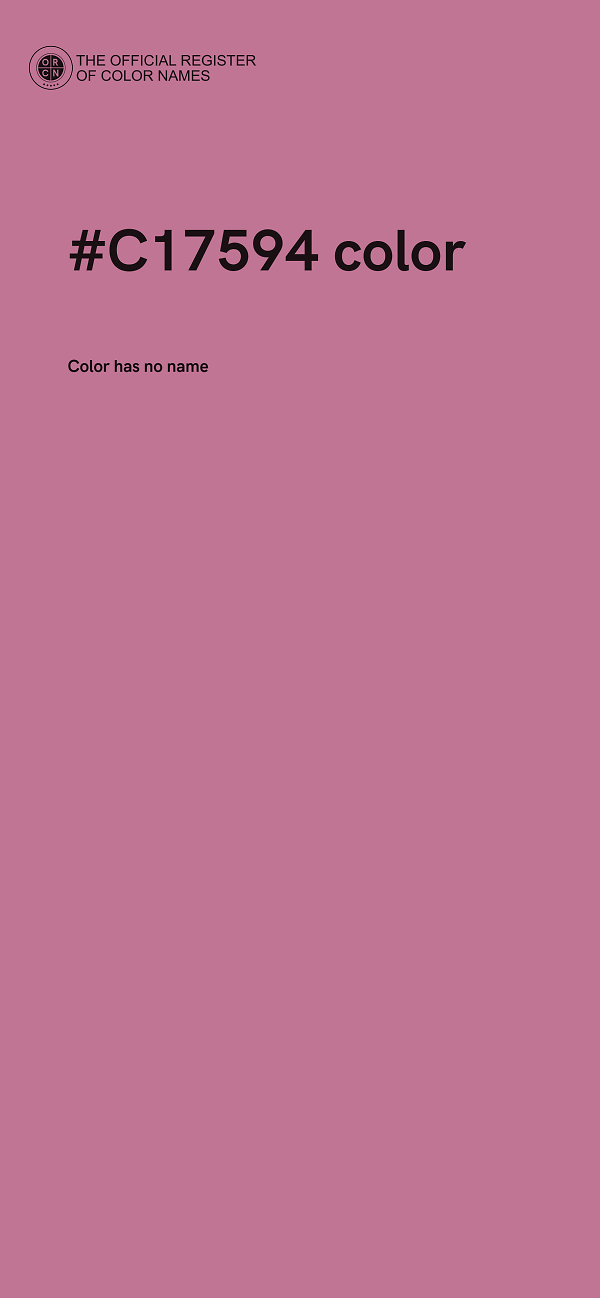 #C17594 color image