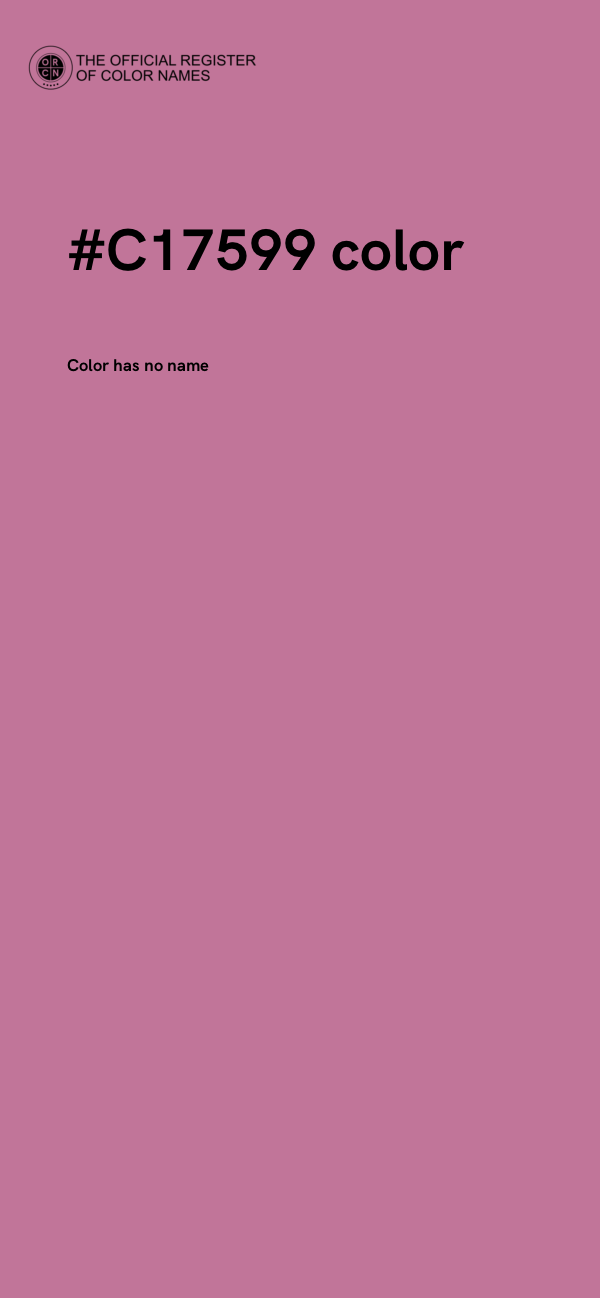 #C17599 color image