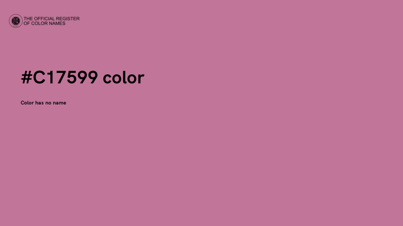 #C17599 color image
