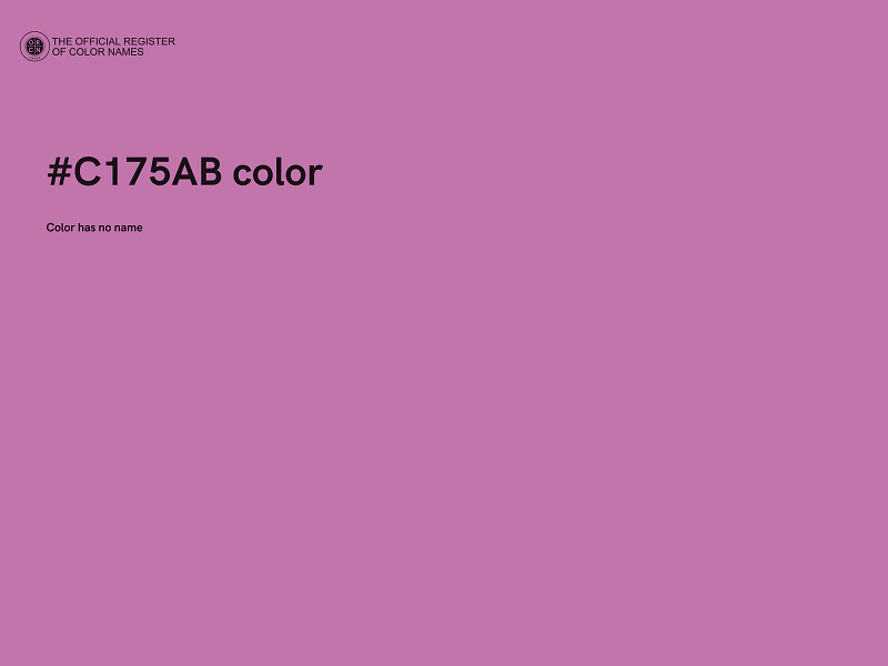 #C175AB color image
