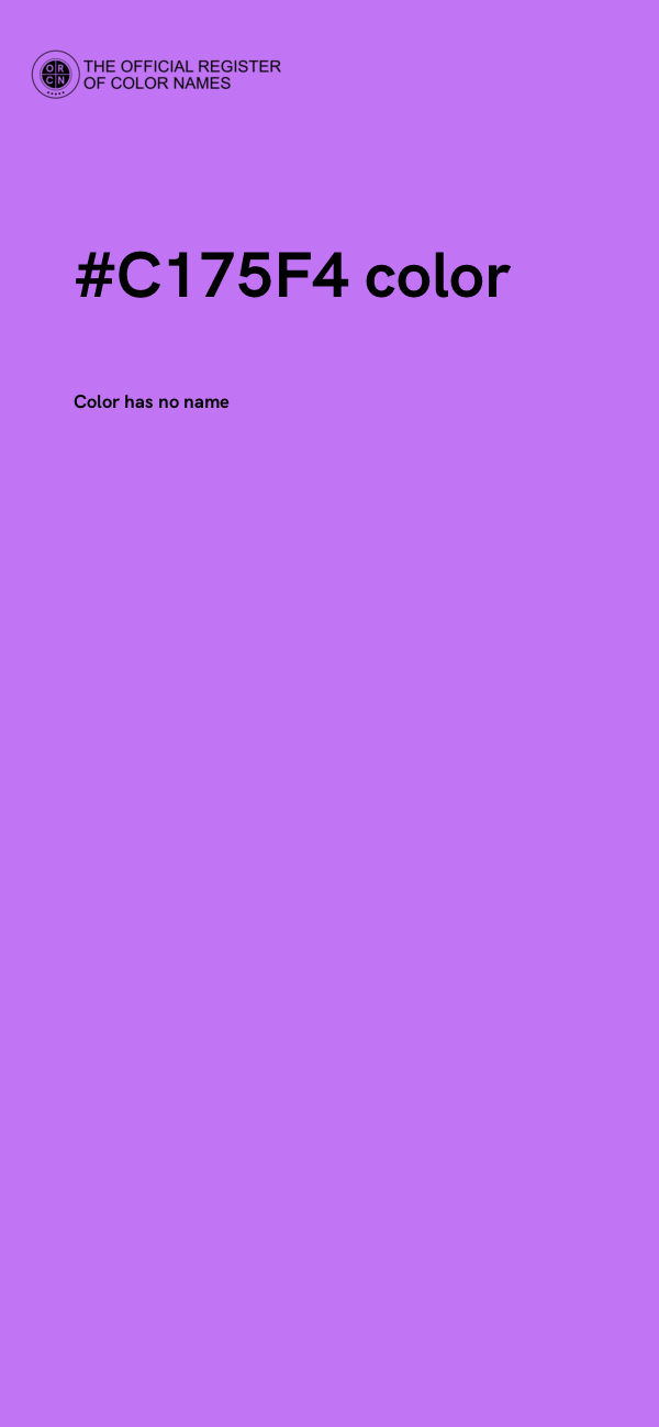 #C175F4 color image