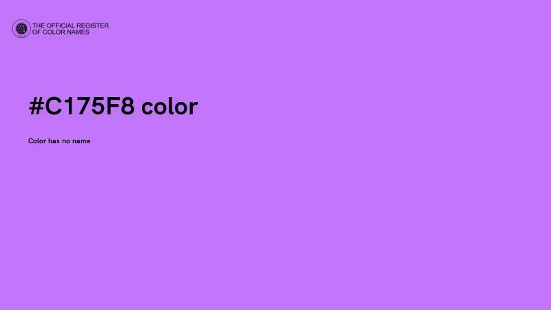 #C175F8 color image