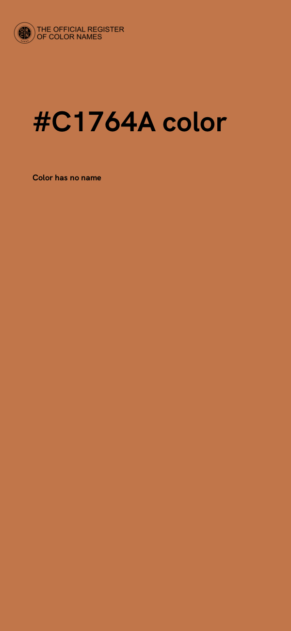 #C1764A color image