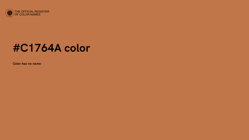 #C1764A color image
