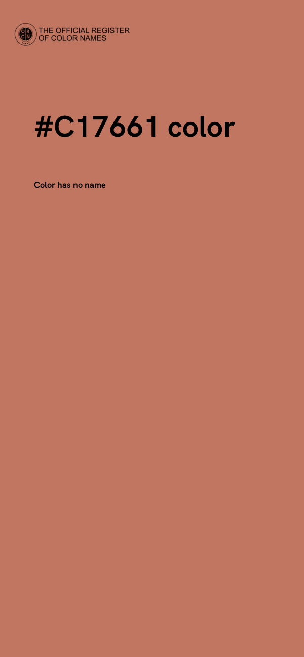 #C17661 color image