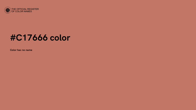 #C17666 color image