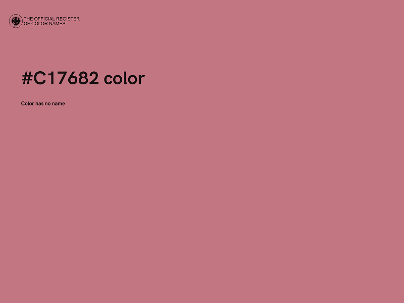 #C17682 color image