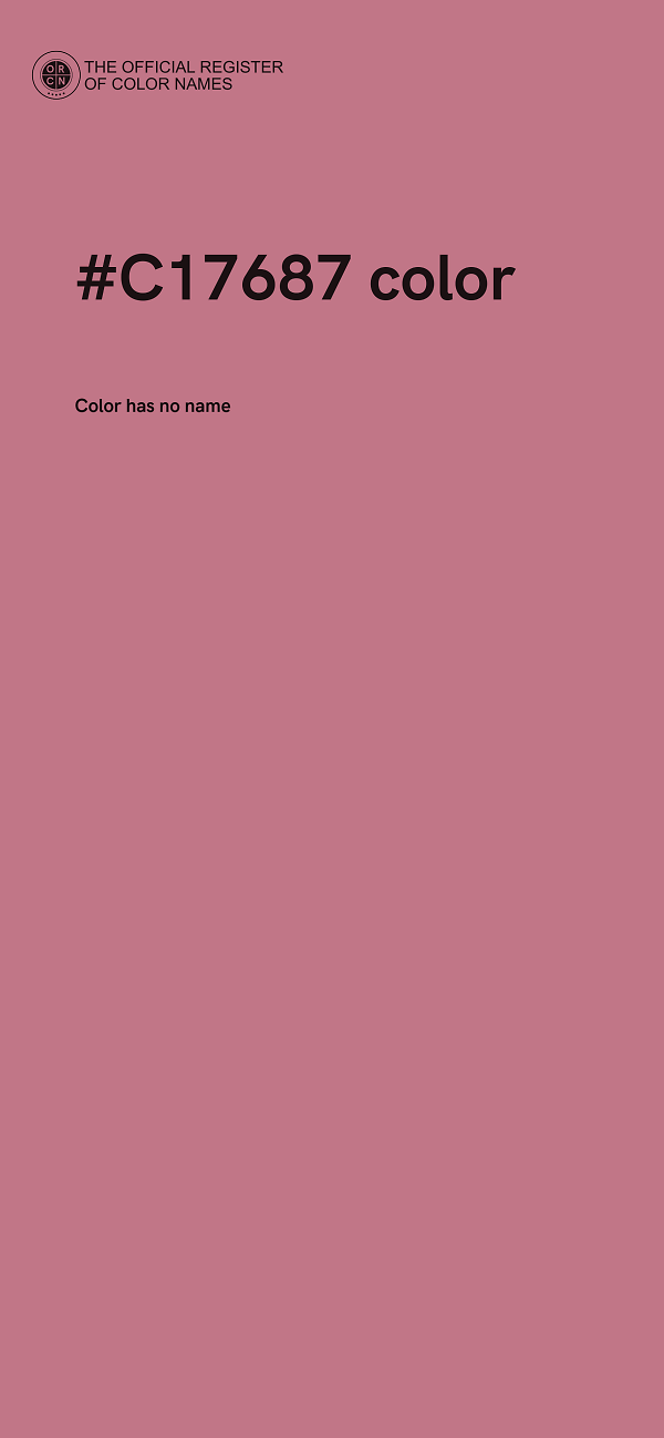 #C17687 color image