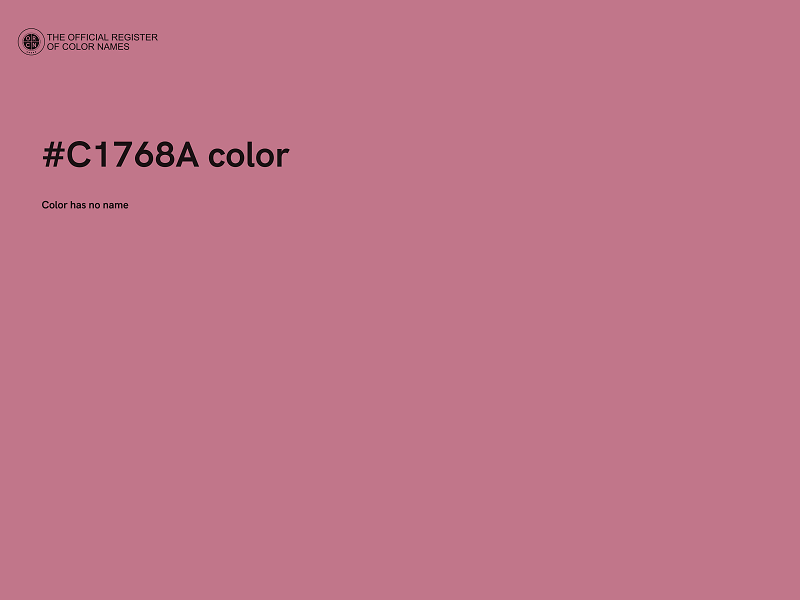 #C1768A color image