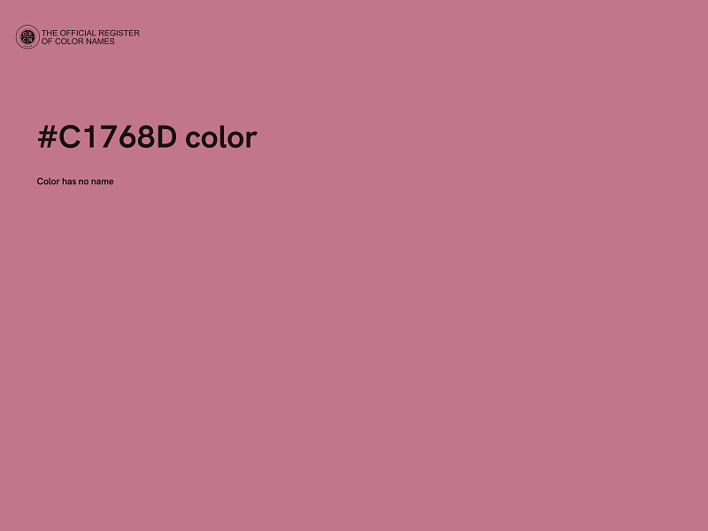 #C1768D color image
