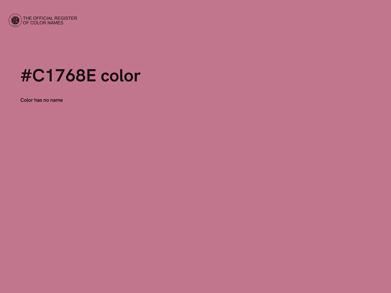 #C1768E color image