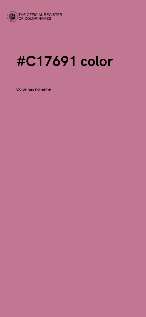 #C17691 color image