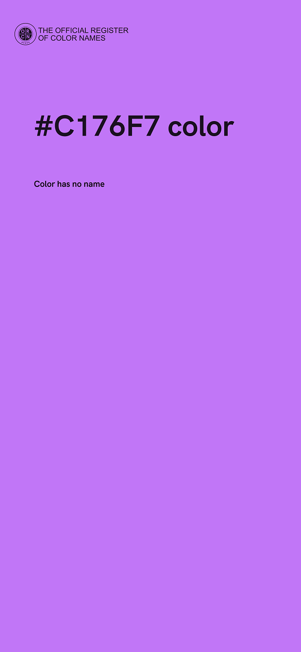#C176F7 color image