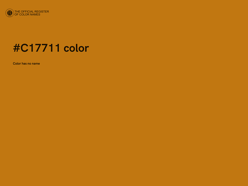 #C17711 color image