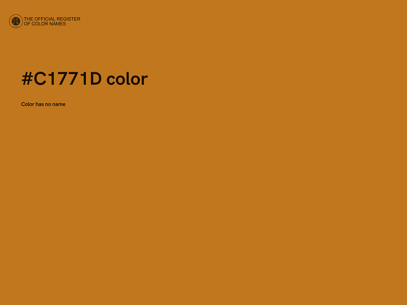 #C1771D color image