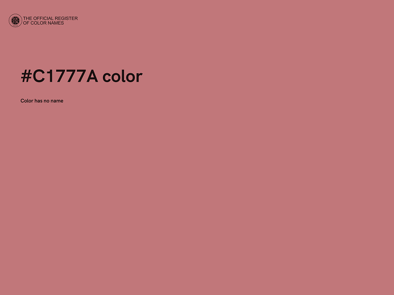 #C1777A color image