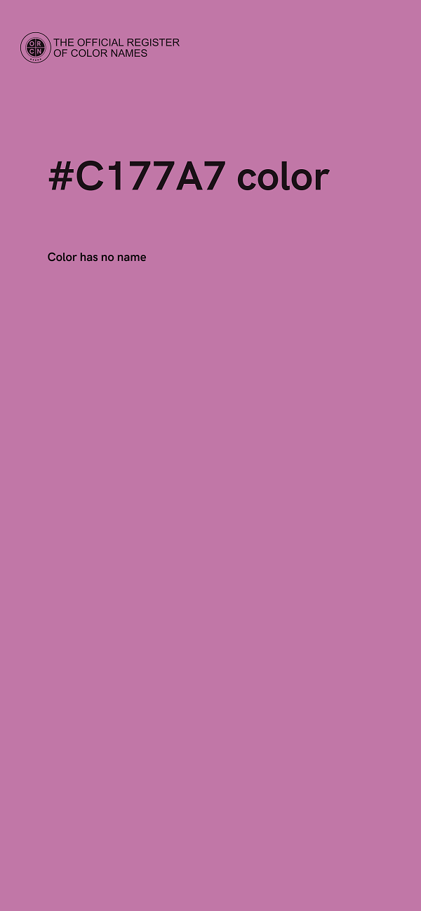 #C177A7 color image
