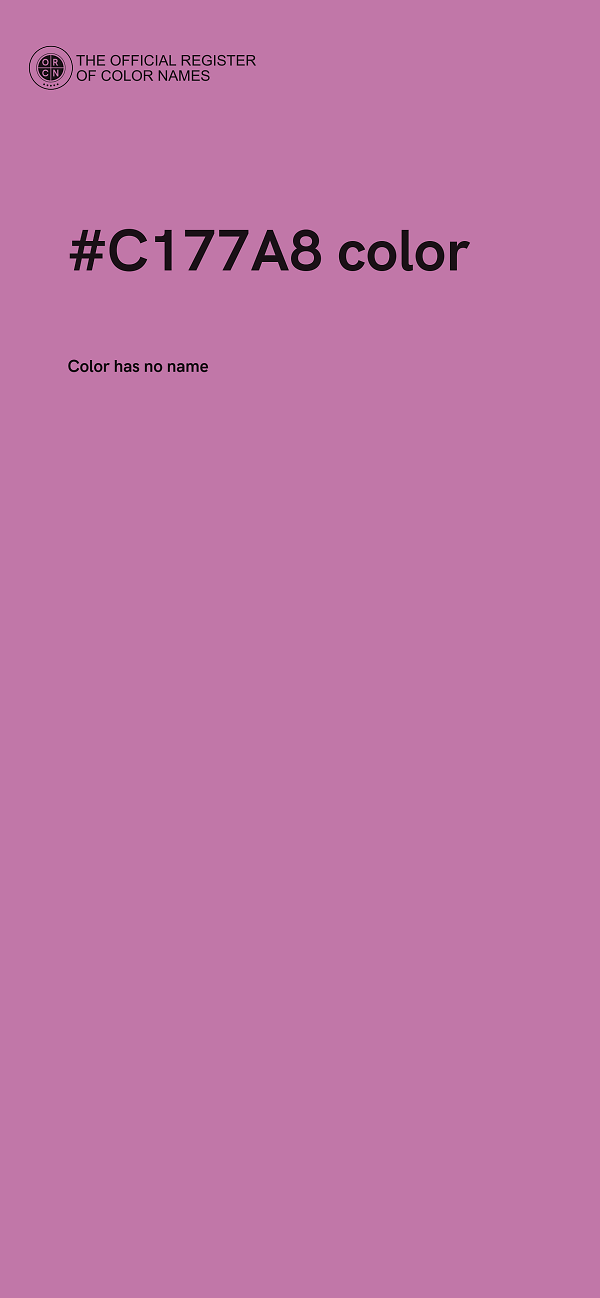 #C177A8 color image