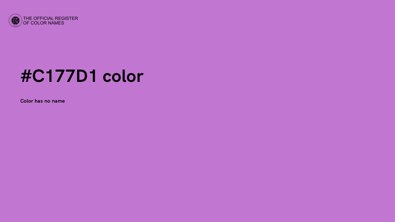 #C177D1 color image