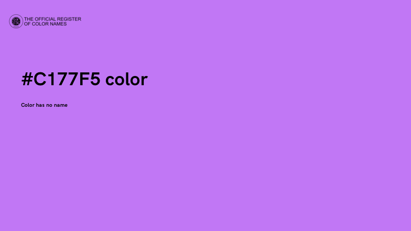 #C177F5 color image