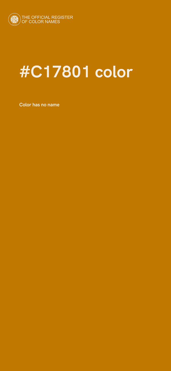 #C17801 color image
