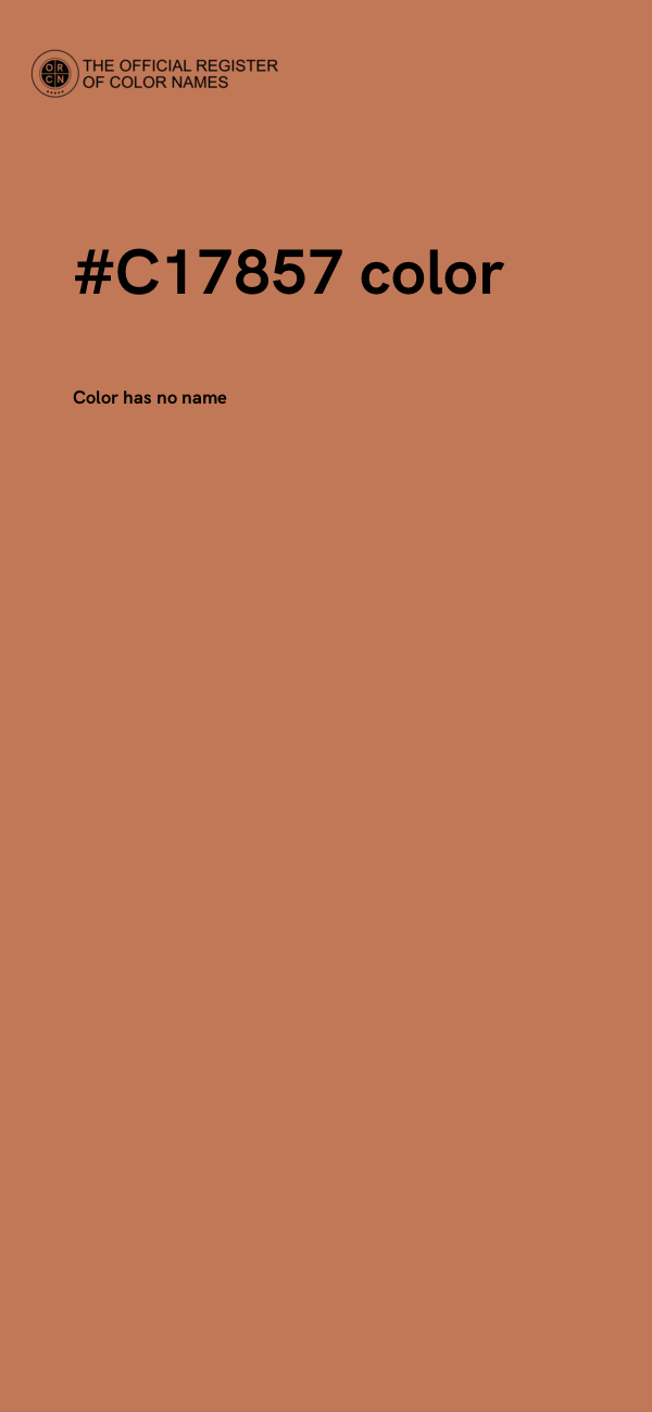 #C17857 color image