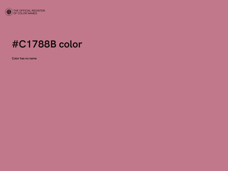 #C1788B color image
