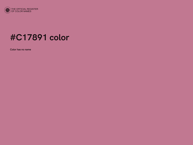 #C17891 color image