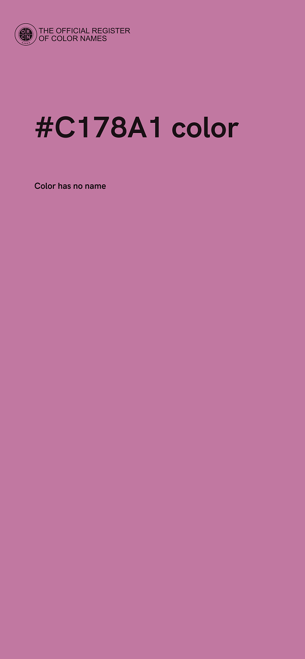 #C178A1 color image