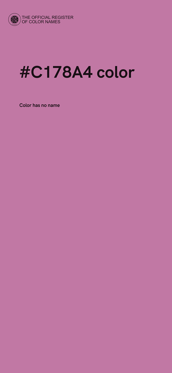 #C178A4 color image