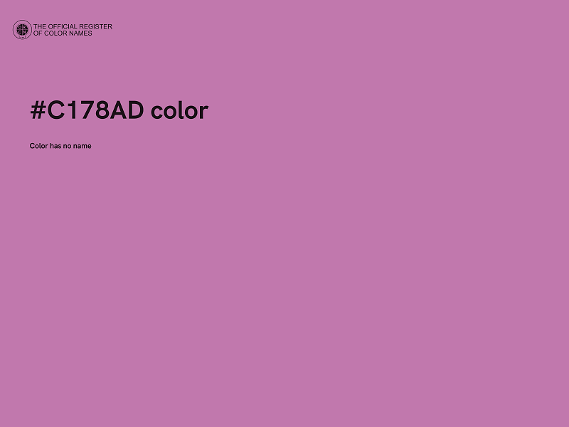 #C178AD color image