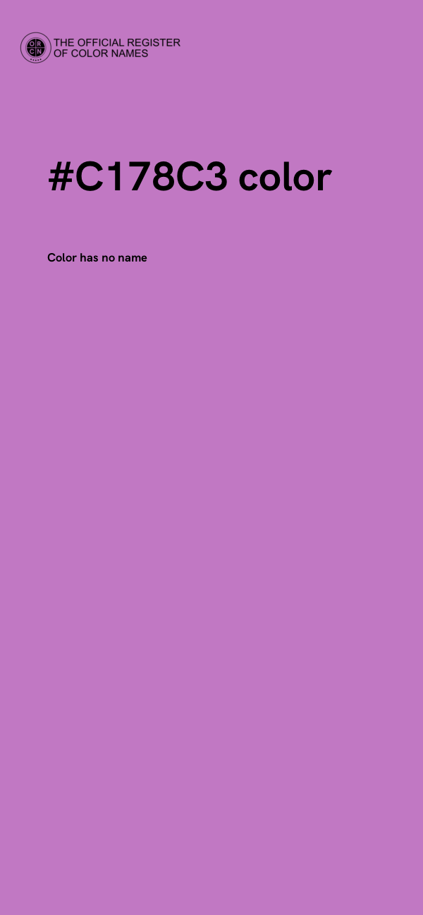 #C178C3 color image