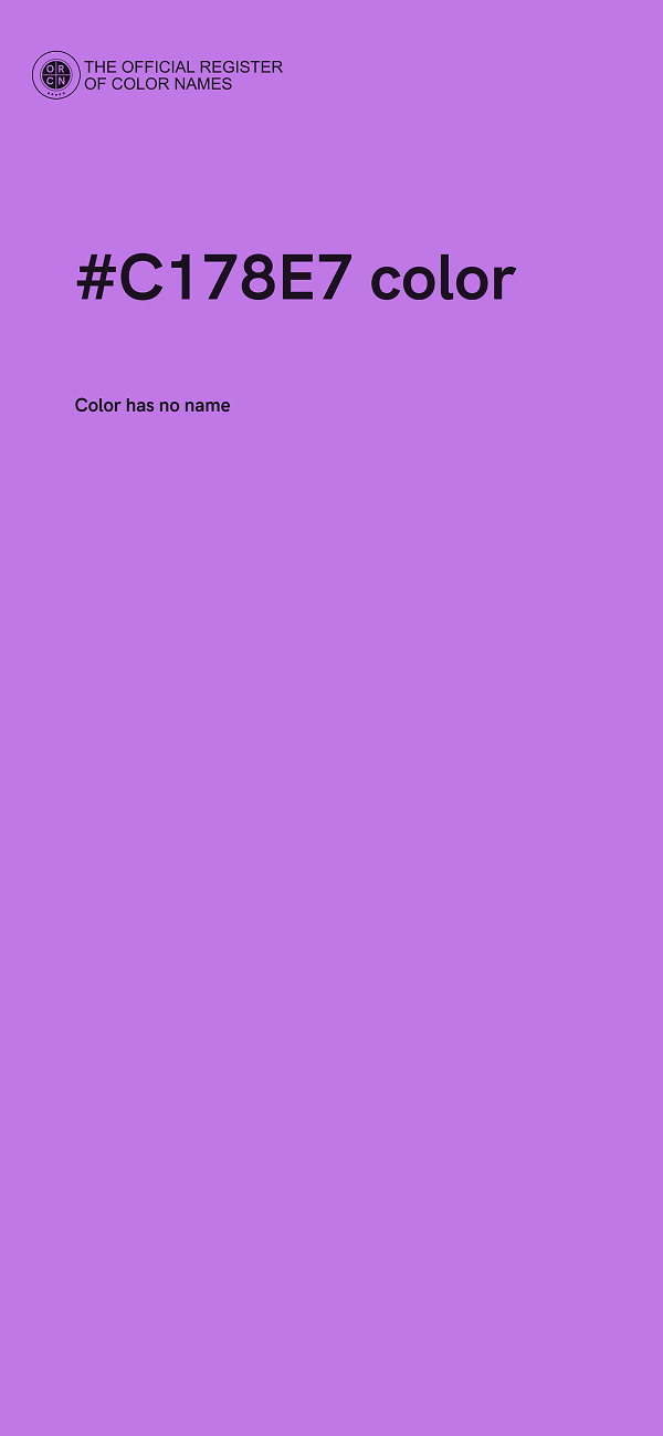 #C178E7 color image