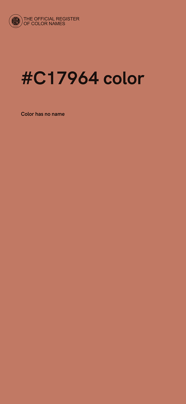 #C17964 color image