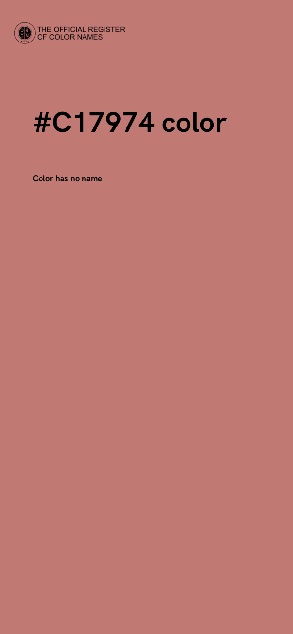 #C17974 color image
