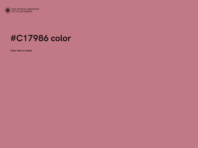 #C17986 color image