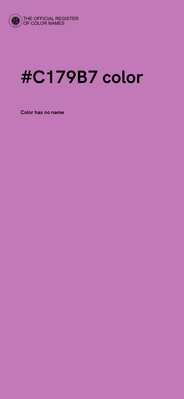 #C179B7 color image