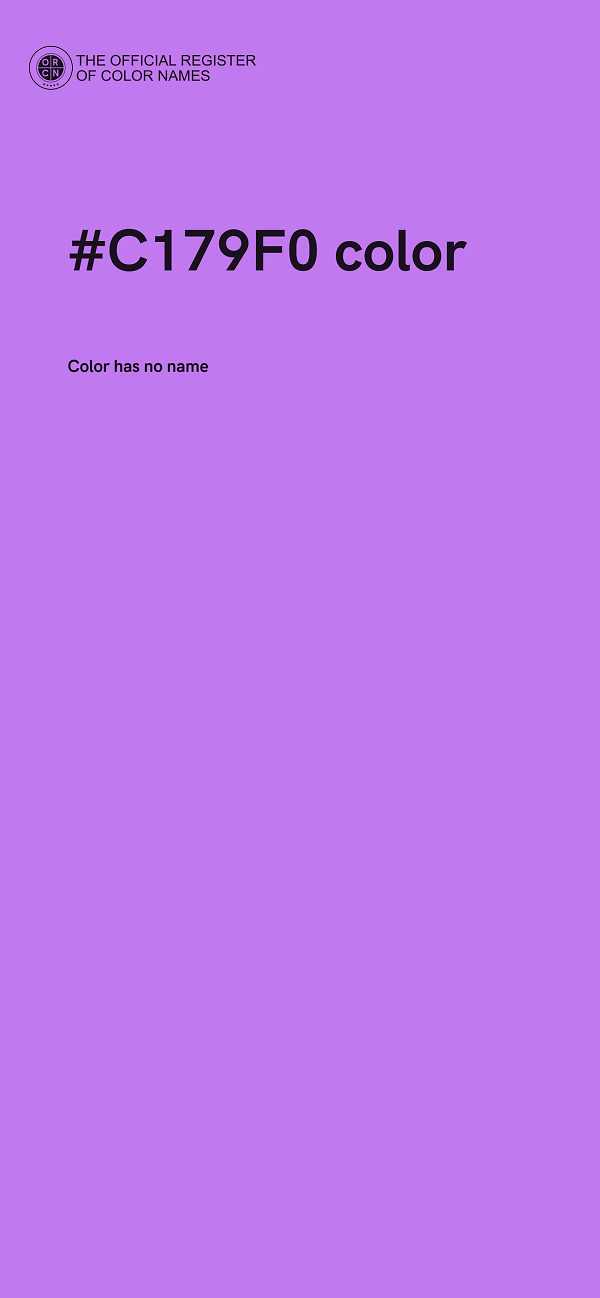 #C179F0 color image