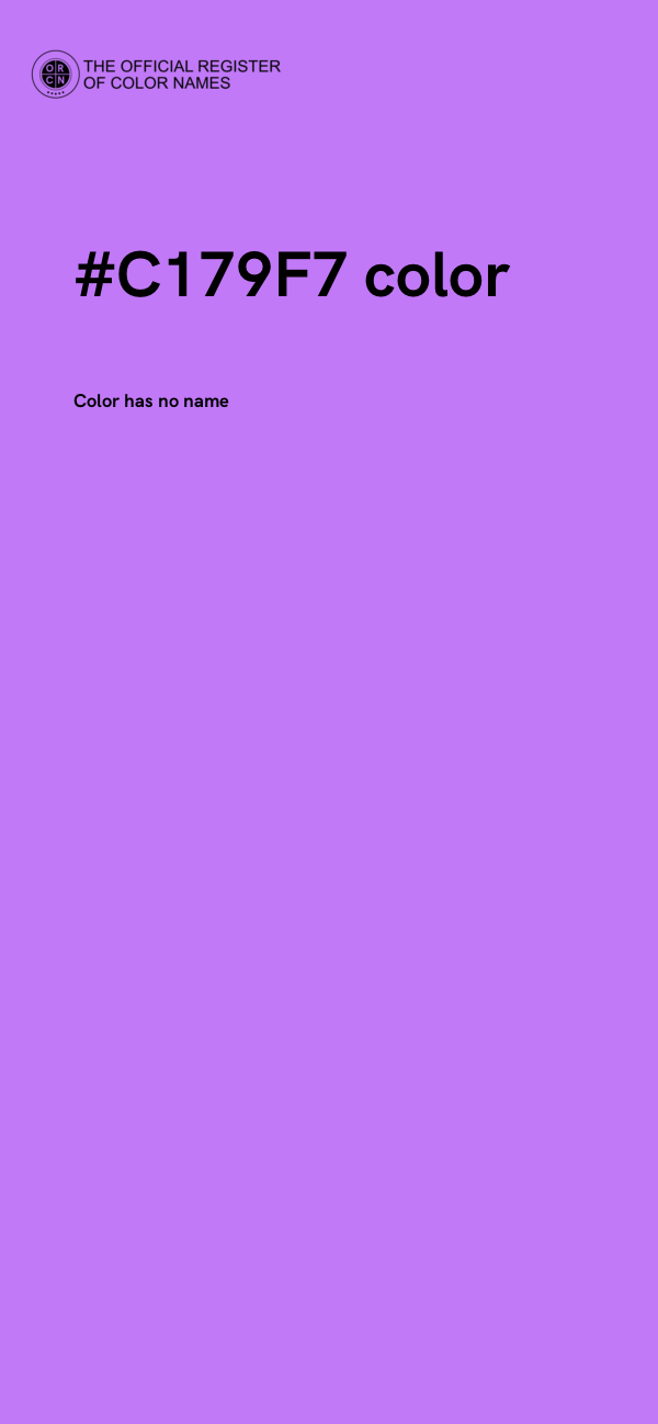 #C179F7 color image