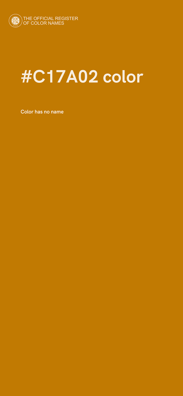 #C17A02 color image