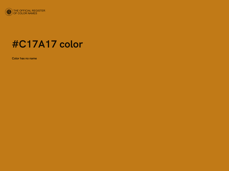 #C17A17 color image