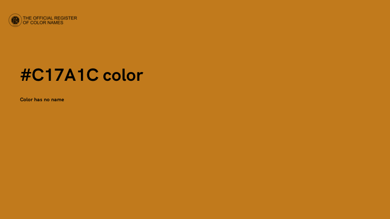 #C17A1C color image