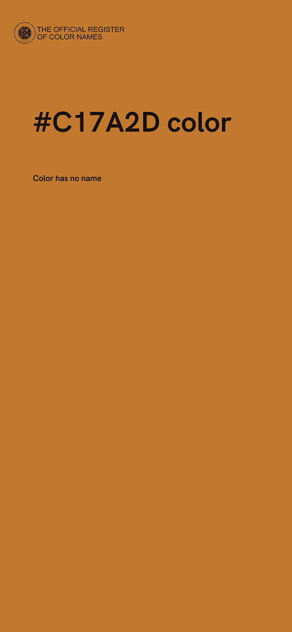 #C17A2D color image