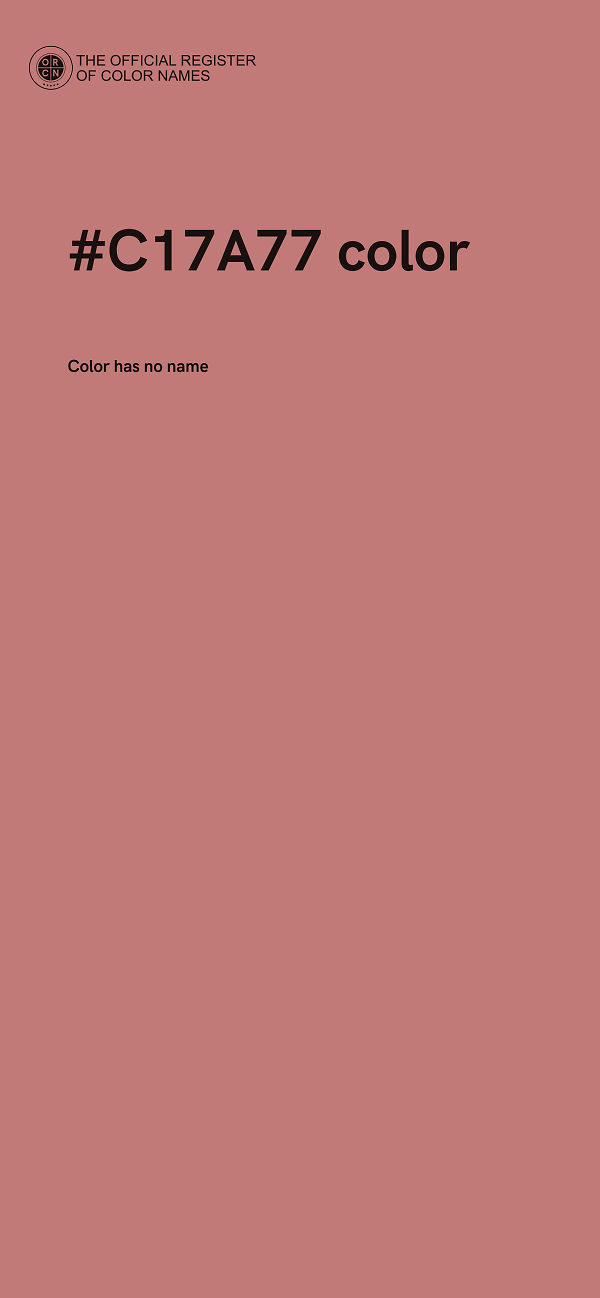 #C17A77 color image
